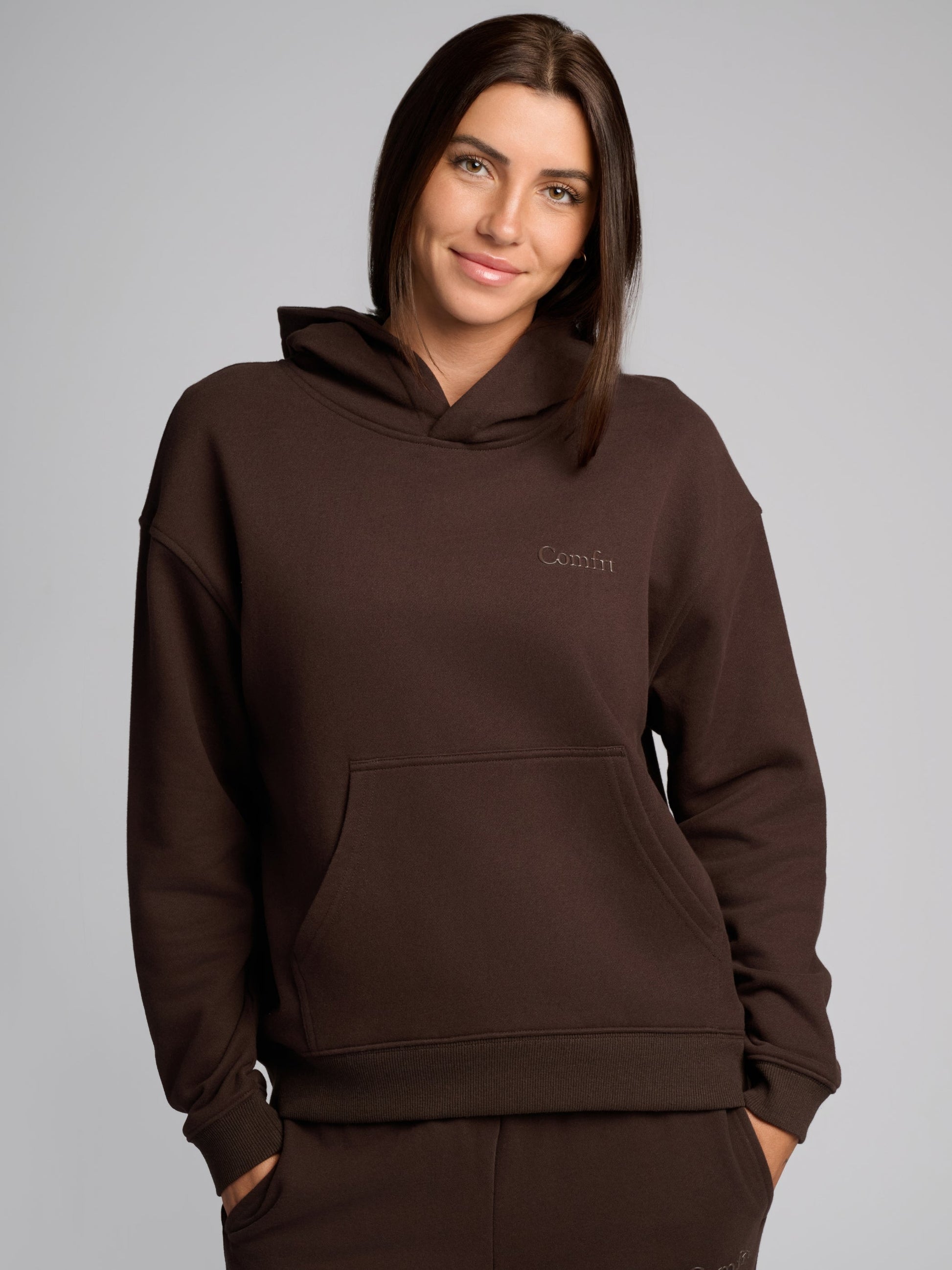 Comfrt Halo Lightweight Crop Hoodie Super Soft Cotton Blend