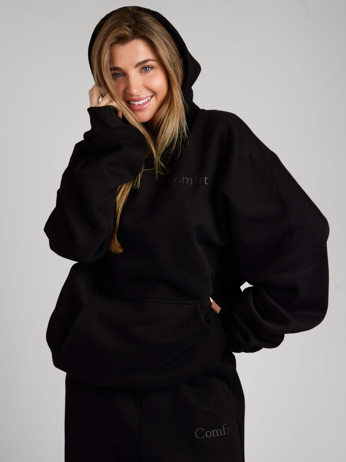 Minimalist Hoodie Oversized Soft Combed Cotton Blend