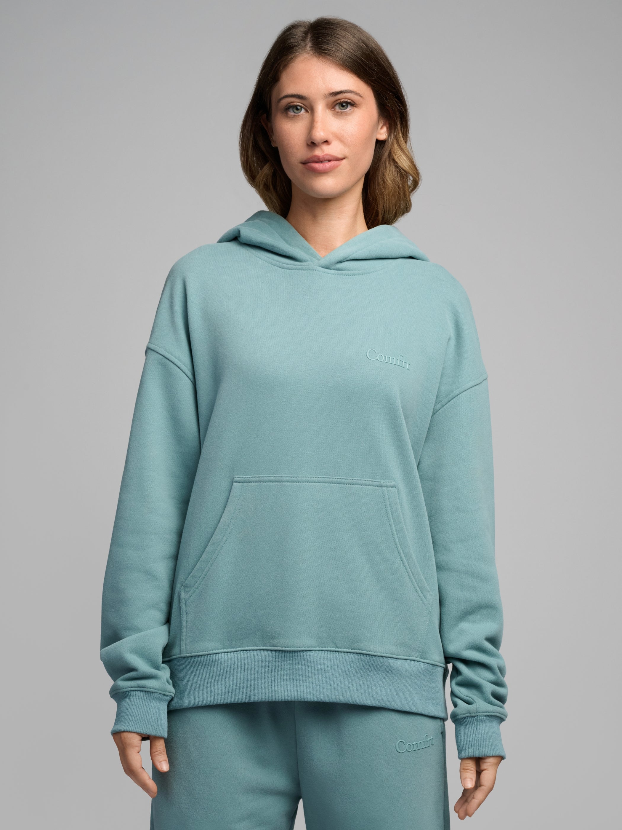 Comfrt Halo Lightweight Crop Hoodie Super Soft Cotton Blend