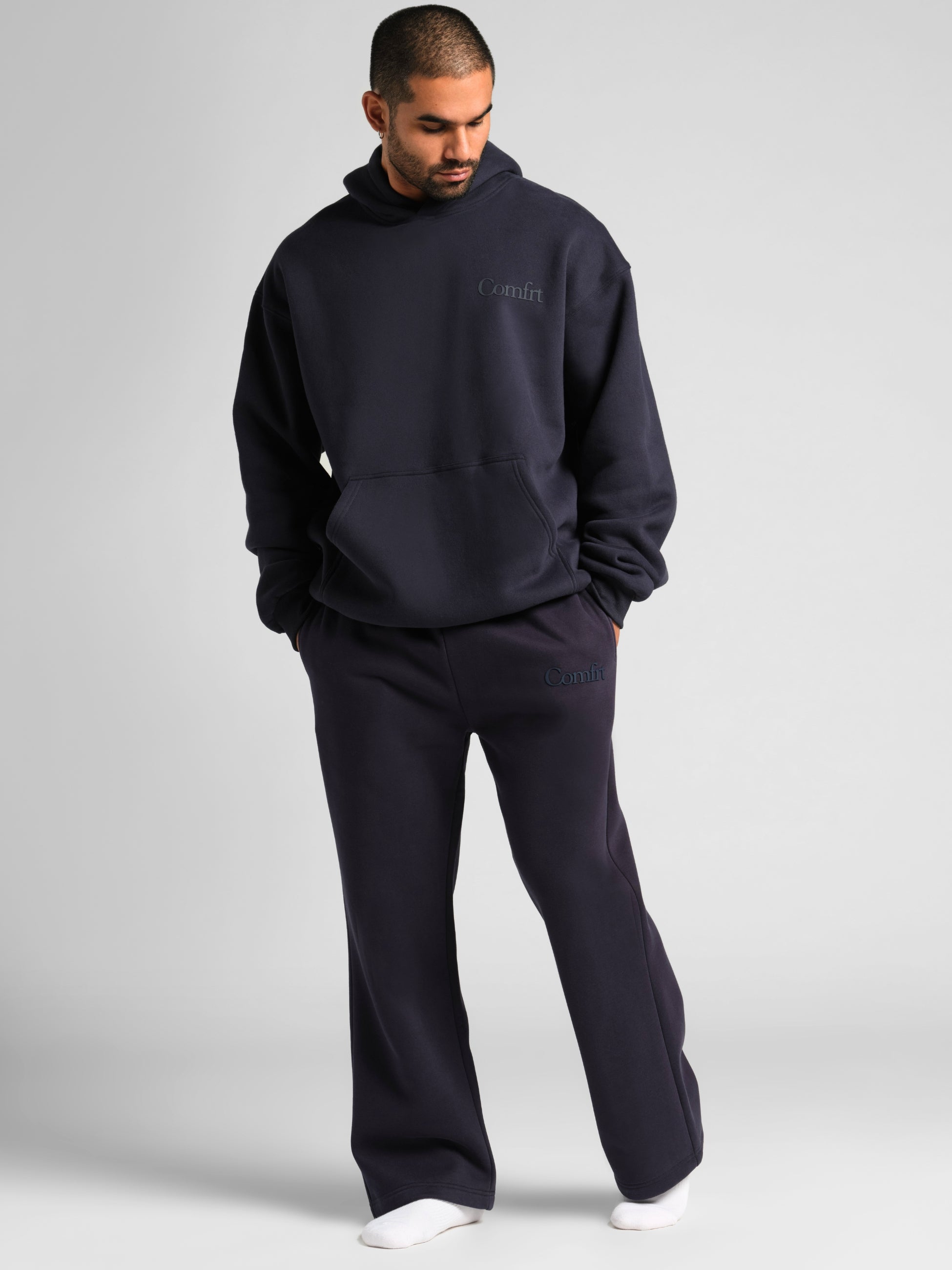 Minimalist Hoodie Oversized Soft Combed Cotton Blend