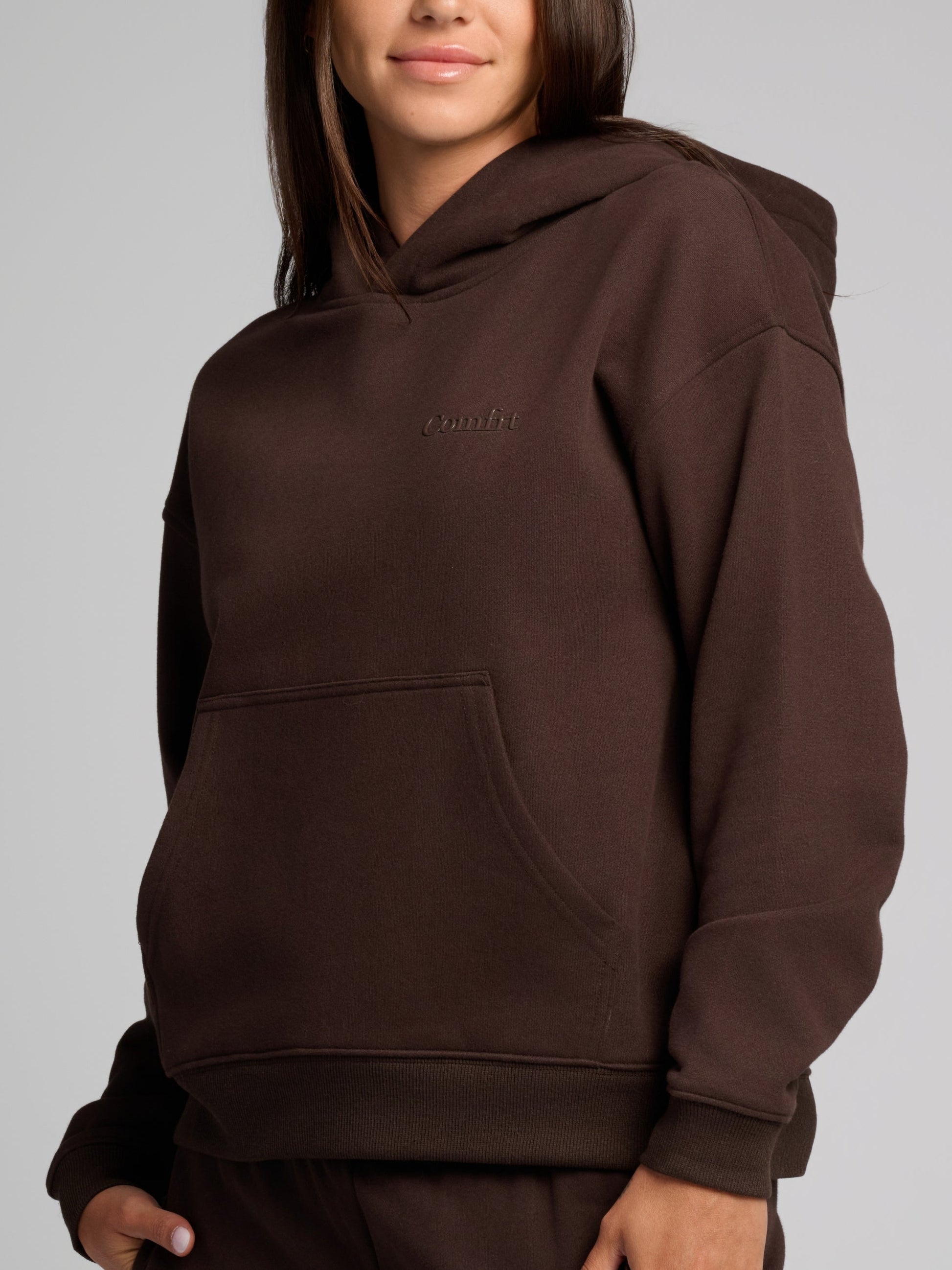 Comfrt Halo Lightweight Crop Hoodie Super Soft Cotton Blend
