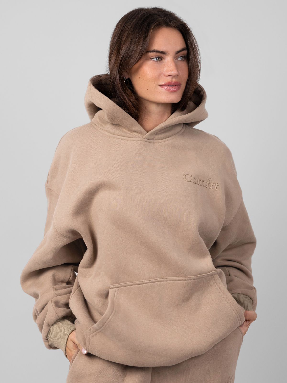 Minimalist Hoodie Oversized Soft Combed Cotton Blend