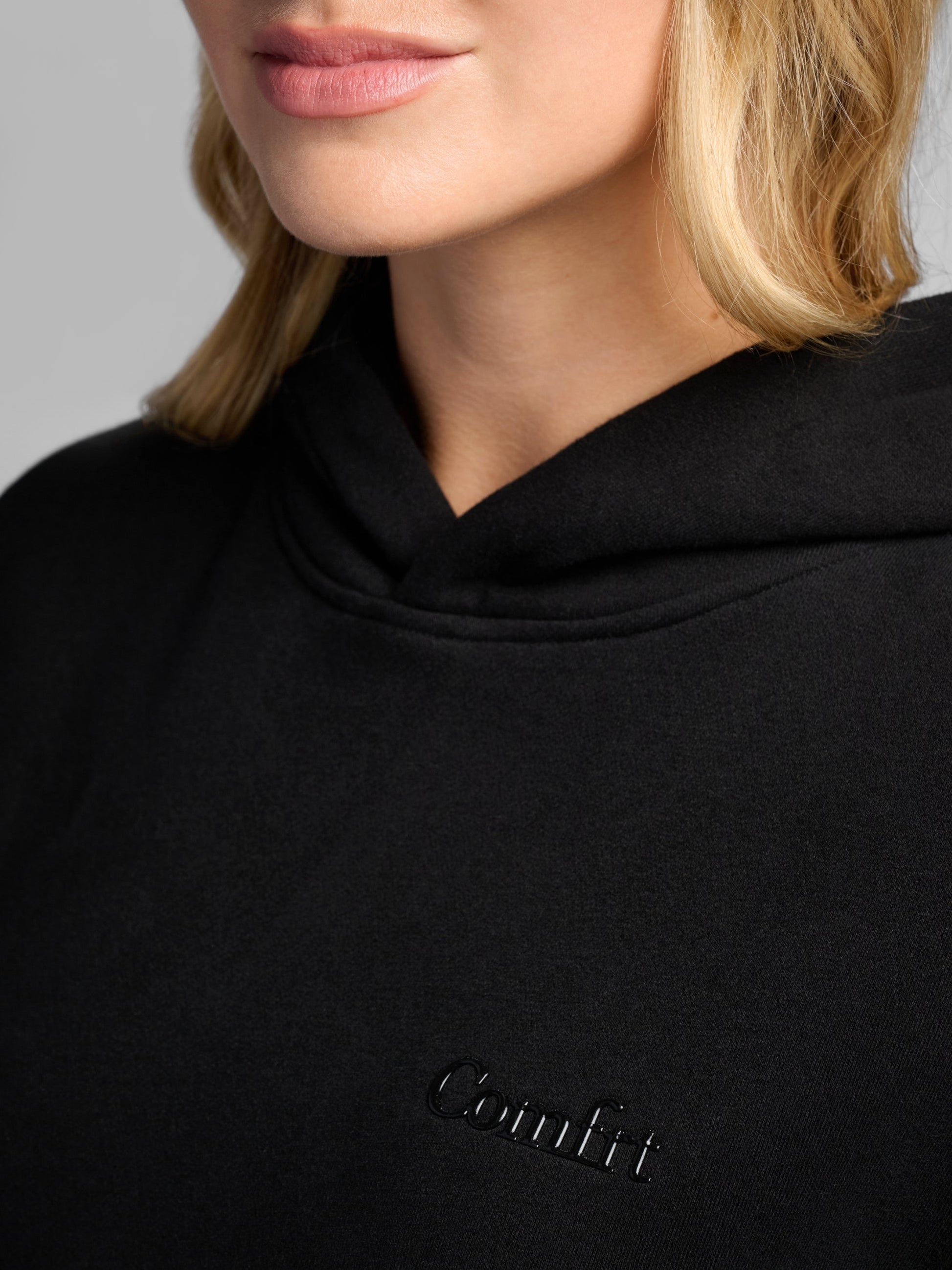 Comfrt Halo Lightweight Crop Hoodie Super Soft Cotton Blend