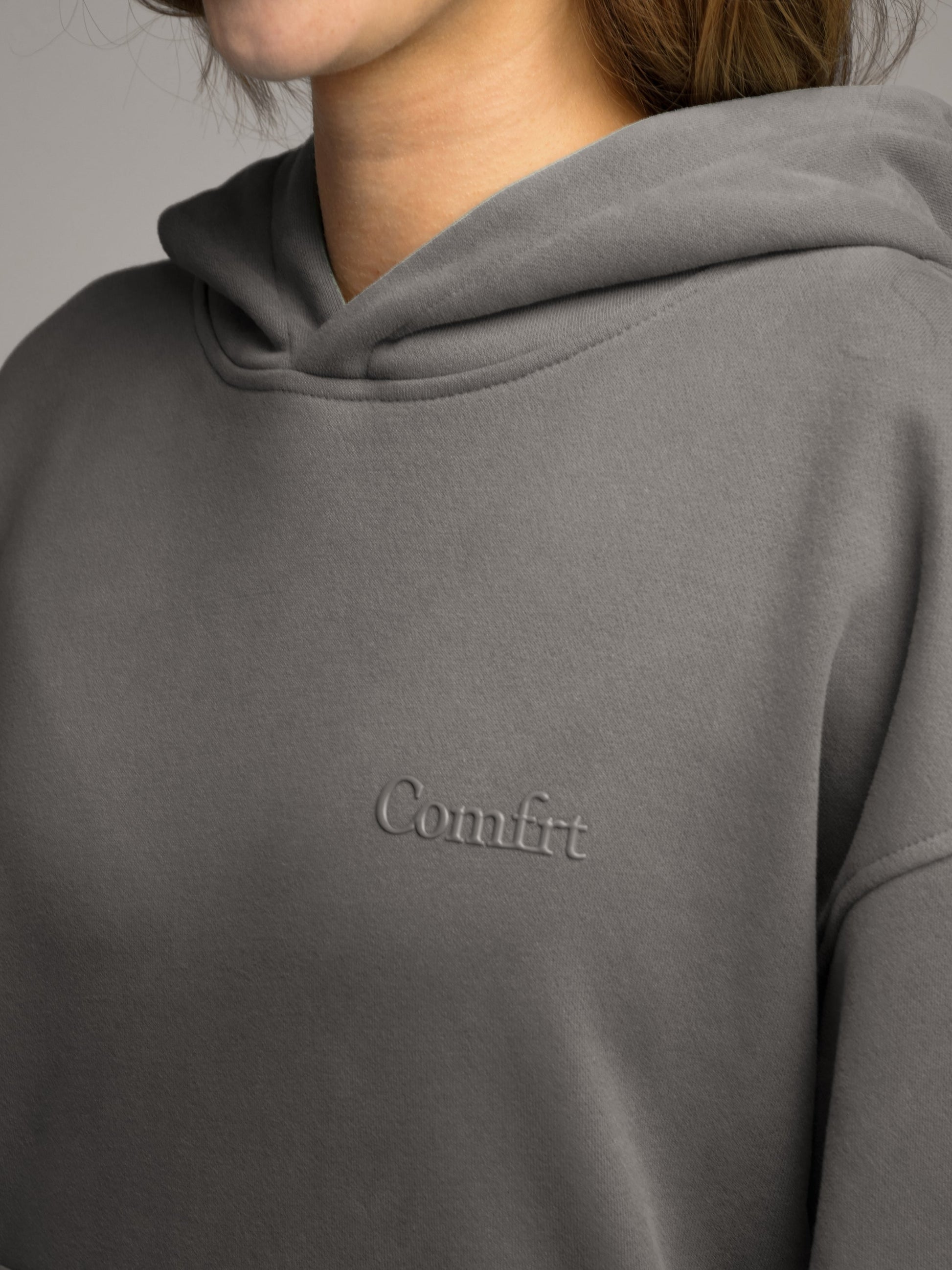Comfrt Halo Lightweight Crop Hoodie Super Soft Cotton Blend