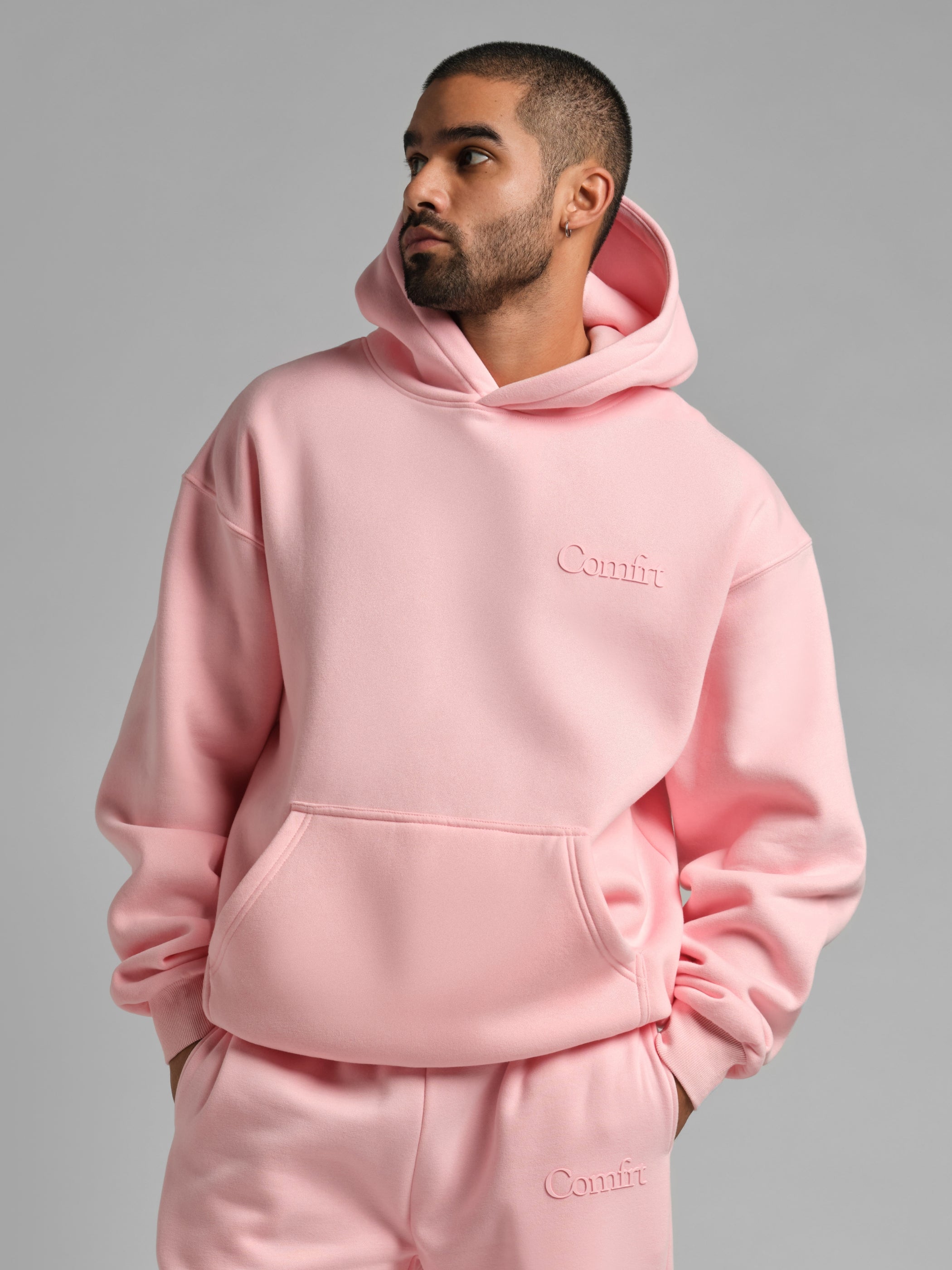 Minimalist Hoodie Oversized Soft Combed Cotton Blend