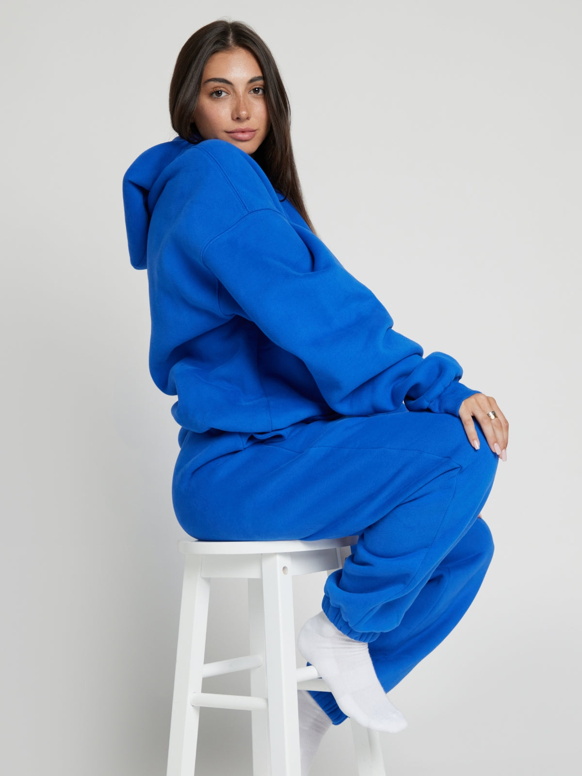 Minimalist Hoodie Oversized Soft Combed Cotton Blend