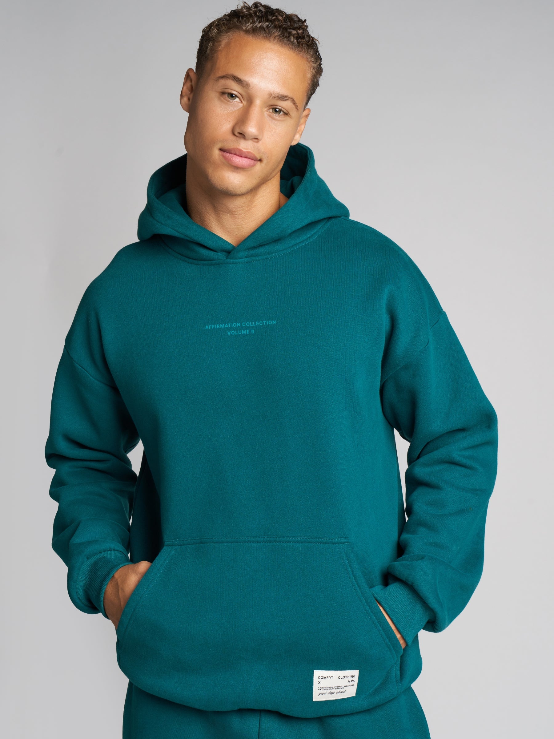 Comfrt Affirmation Hoodie Oversized Unisex Soft Cotton Blend