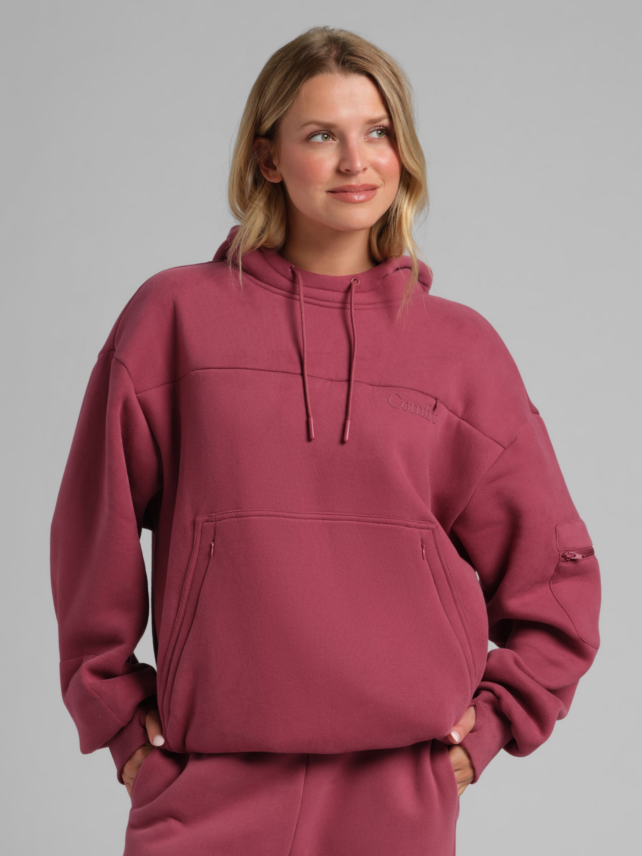 Comfrt Snak Hoodie Heavyweight Fleece Snack Pocket Design