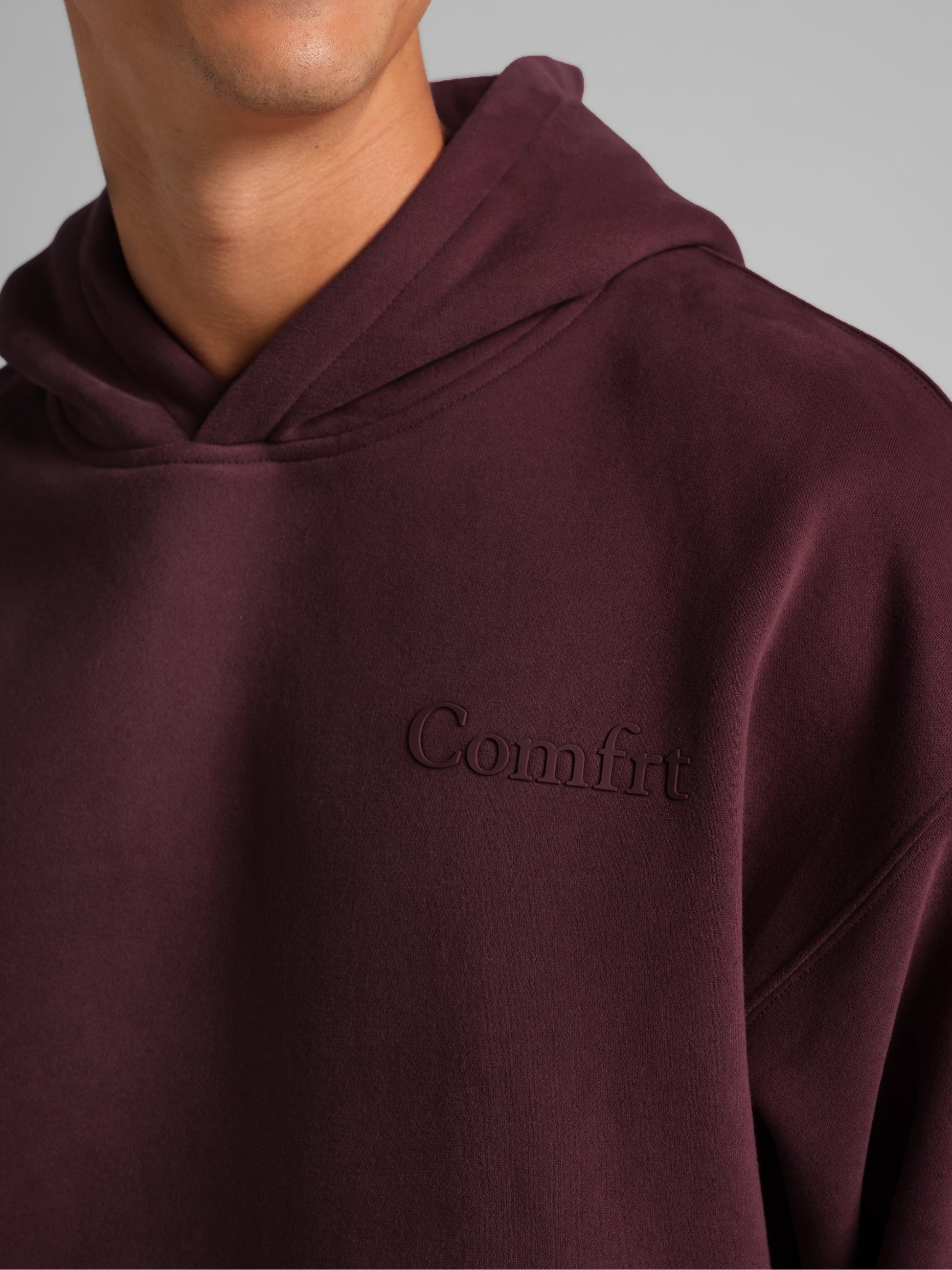 Minimalist Hoodie Oversized Soft Combed Cotton Blend