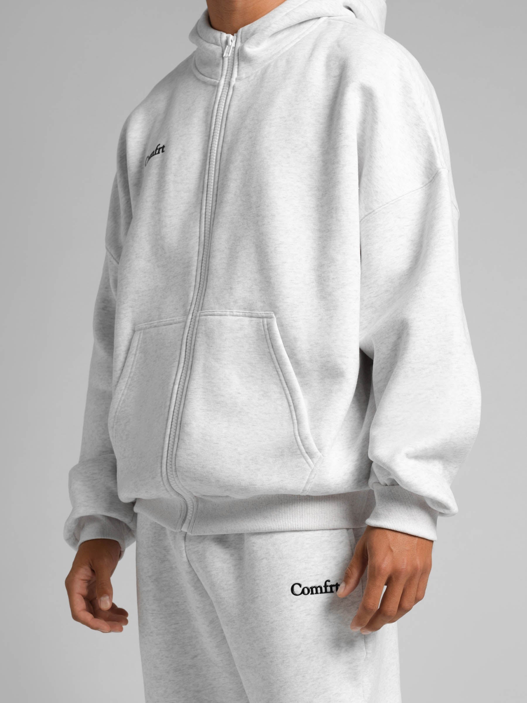 Comfrt Cloud Zip Hoodie Unisex Oversized Comfortable Relaxed