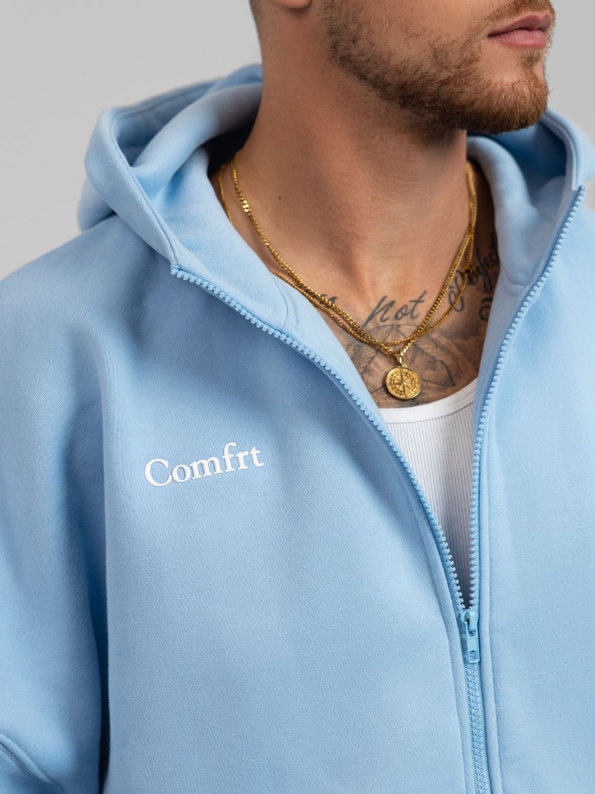 Comfrt Cloud Zip Hoodie Unisex Oversized Comfortable Relaxed