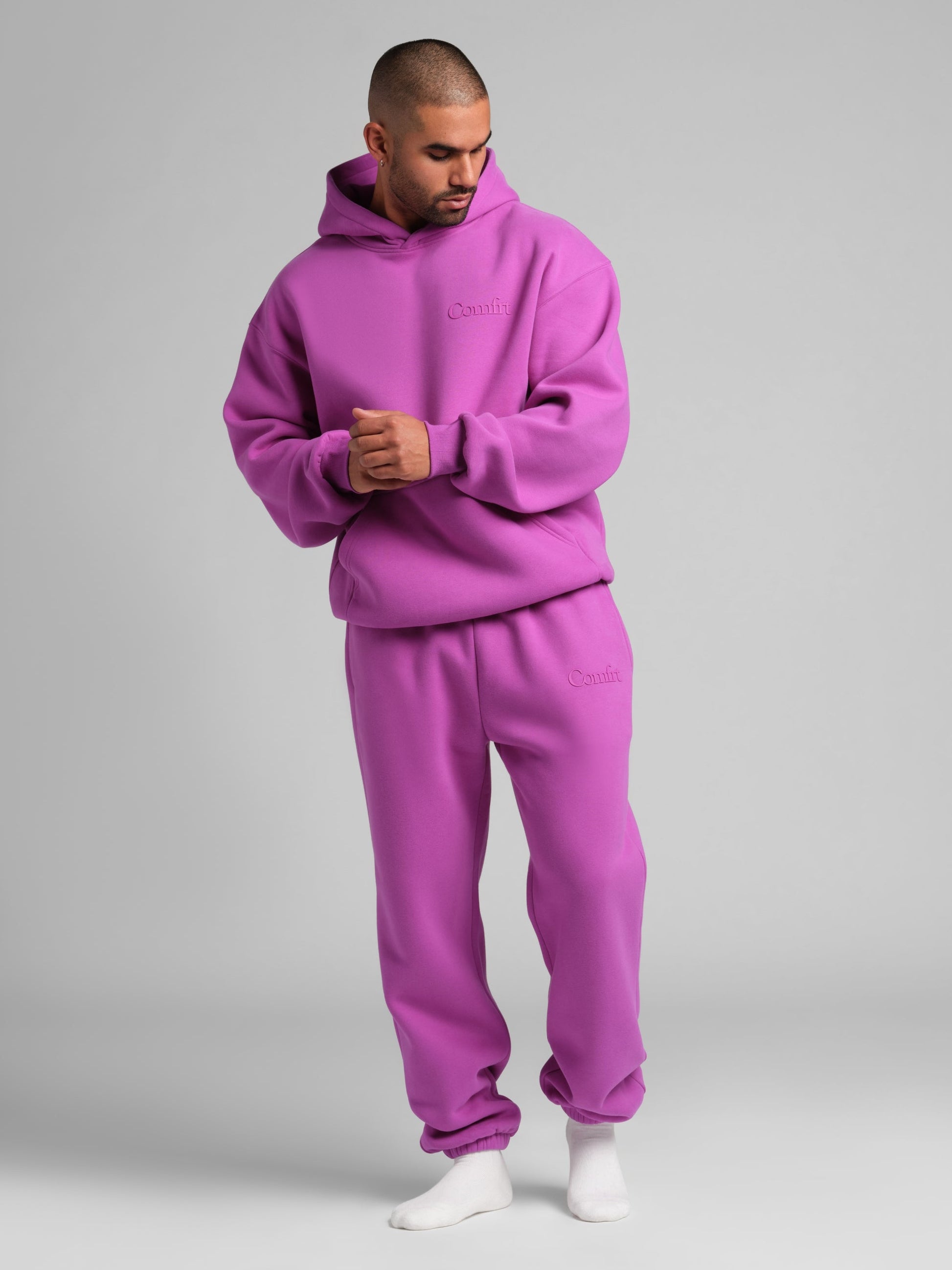 Minimalist Hoodie Oversized Soft Combed Cotton Blend