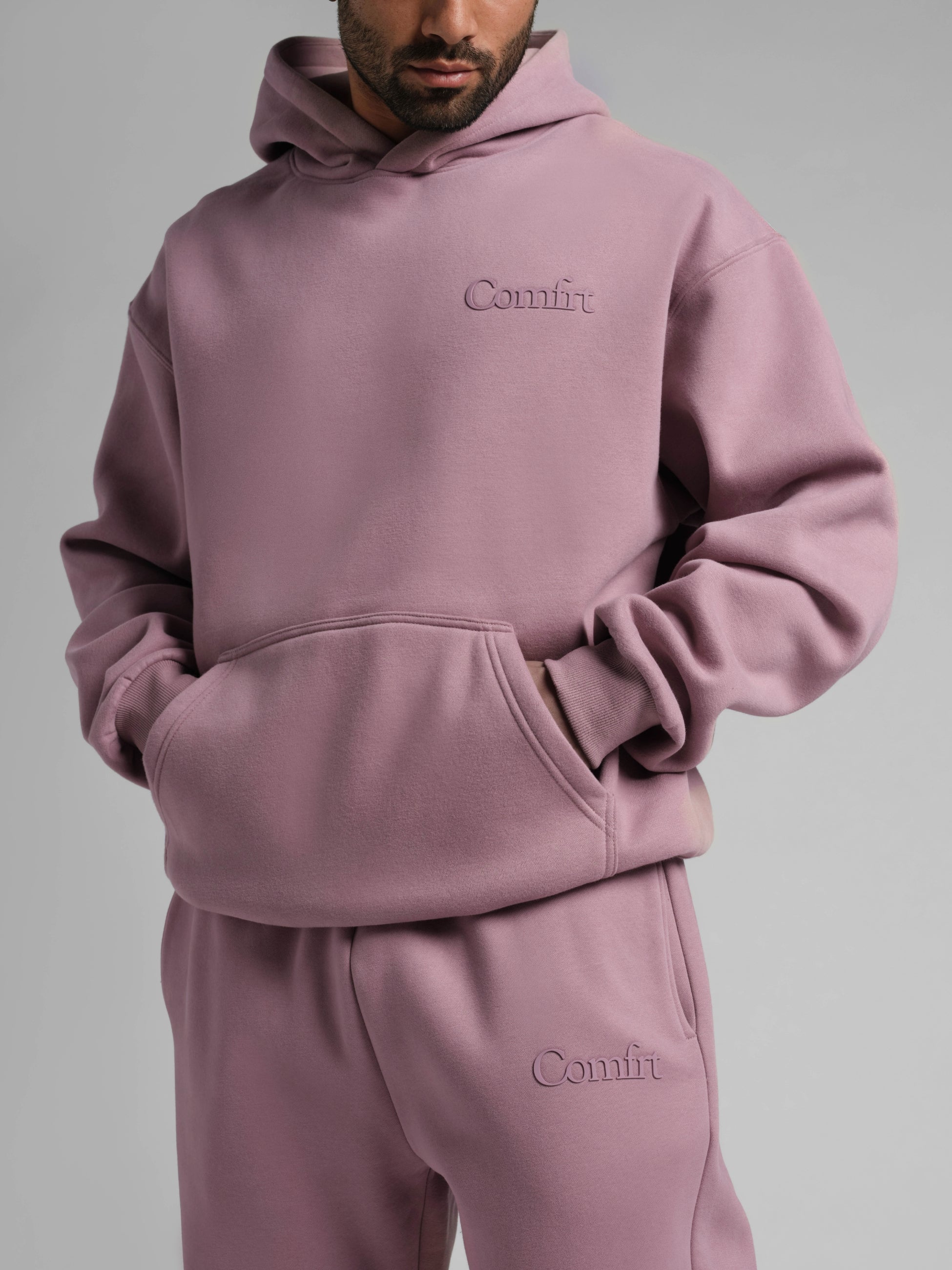 Minimalist Hoodie Oversized Soft Combed Cotton Blend