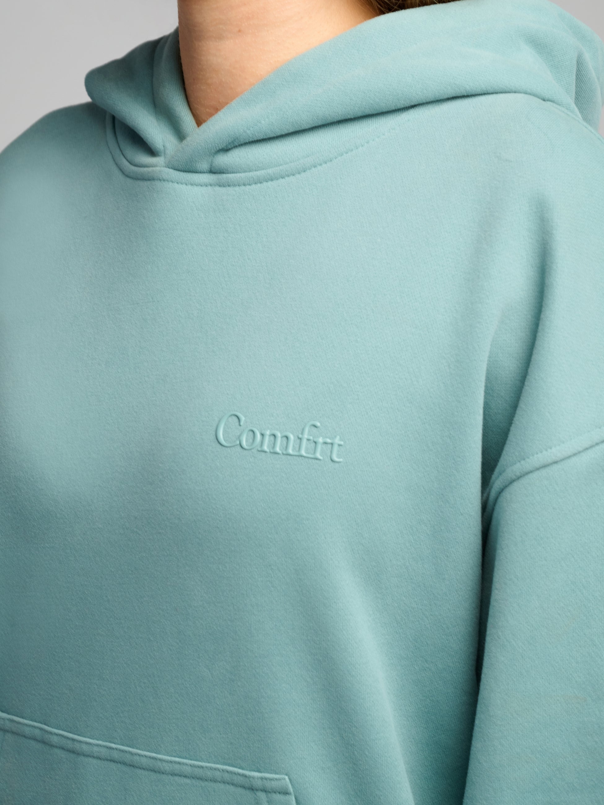 Comfrt Halo Lightweight Crop Hoodie Super Soft Cotton Blend