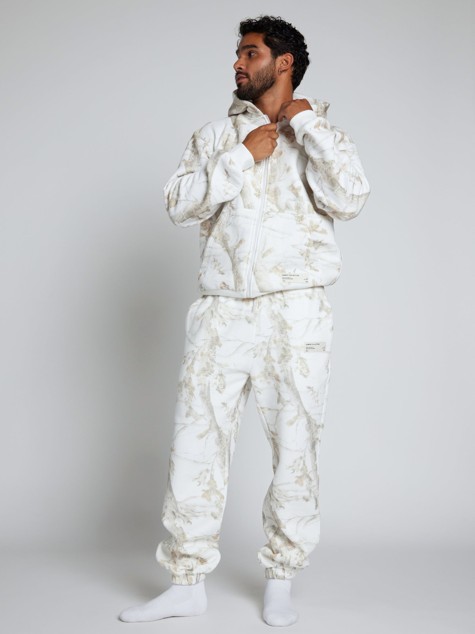 Comfrt Camo Zip Hoodie CloudTouch Fleece