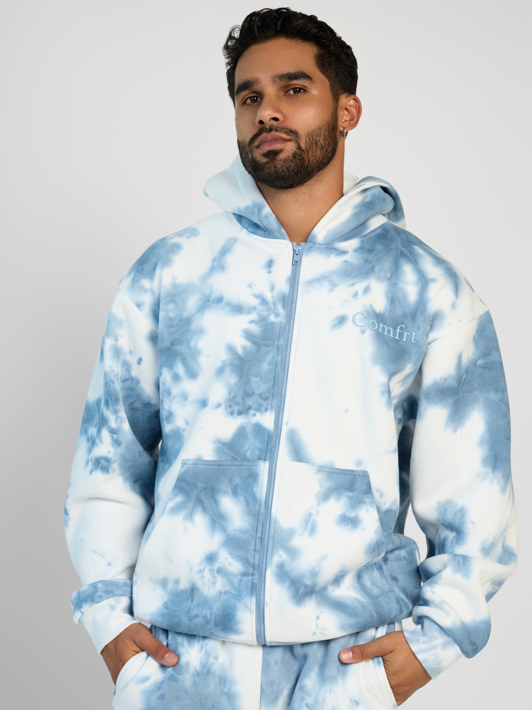 Comfrt Minimalist Zip Hoodie Oversized Soft Fleece Unisex