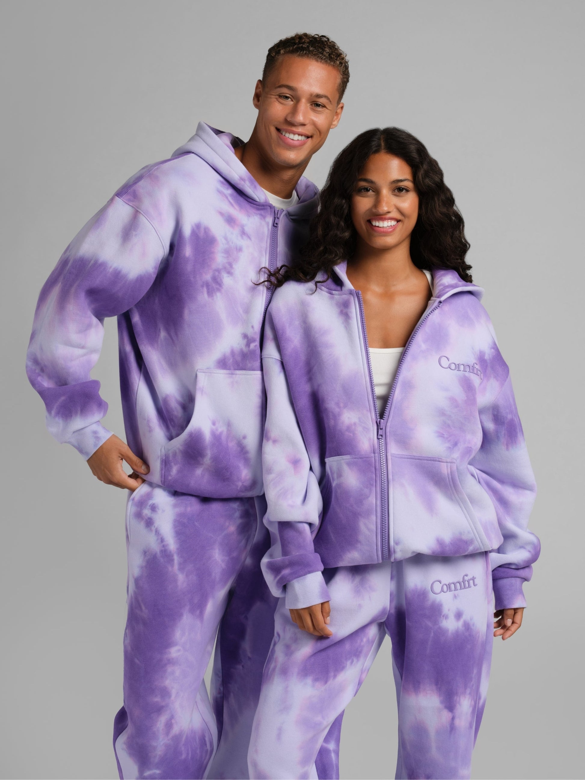 Comfrt Minimalist Zip Hoodie Oversized Soft Fleece Unisex