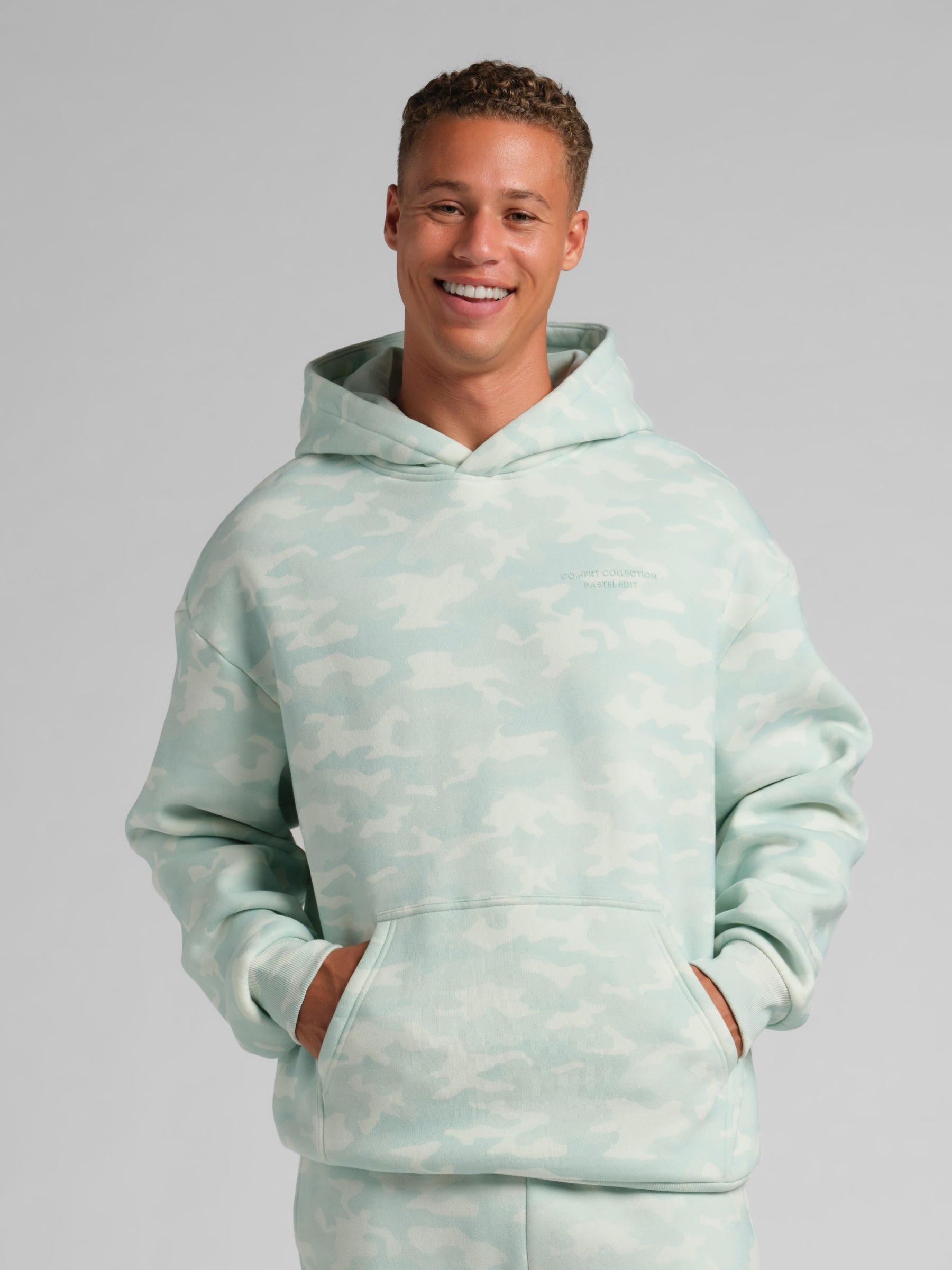 Comfrt Camo Hoodie Unisex Heavyweight Soft Oversized Fit