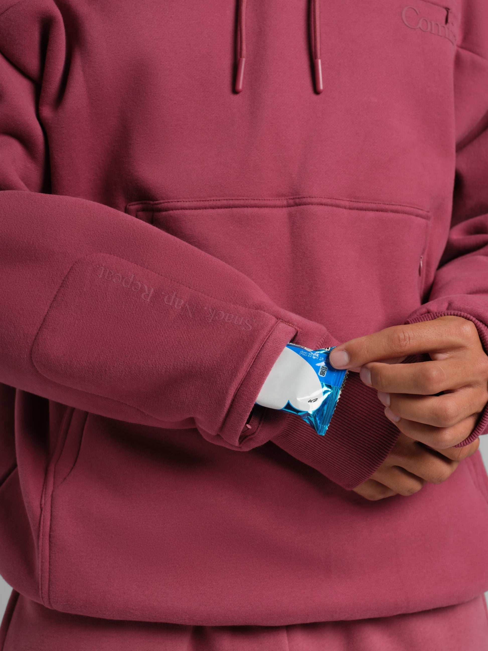 Comfrt Snak Hoodie Heavyweight Fleece Snack Pocket Design