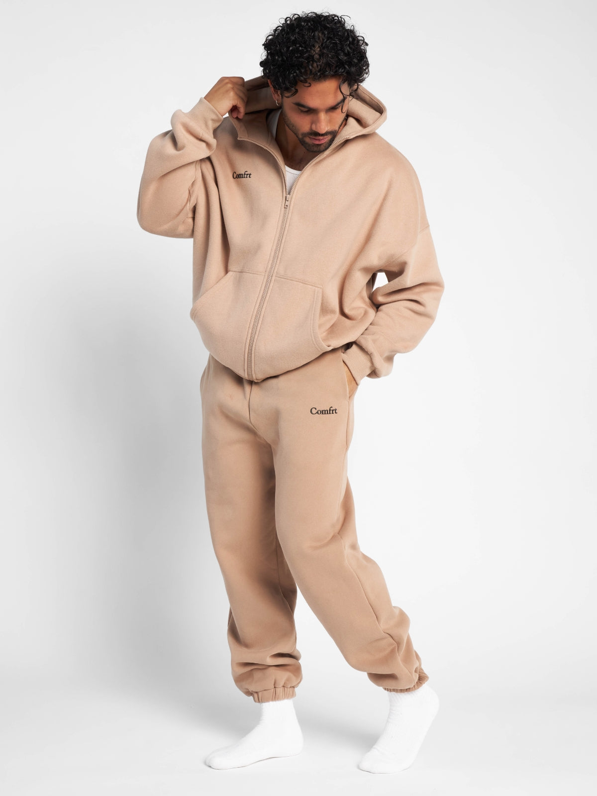 Comfrt Cloud Zip Hoodie Unisex Oversized Comfortable Relaxed