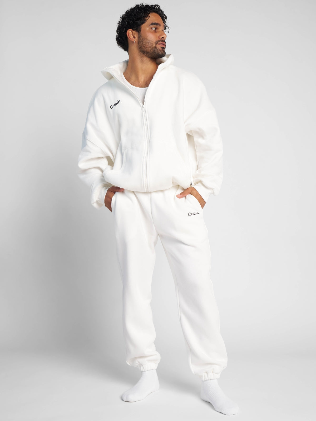 Comfrt Cloud Zip Hoodie Unisex Oversized Comfortable Relaxed