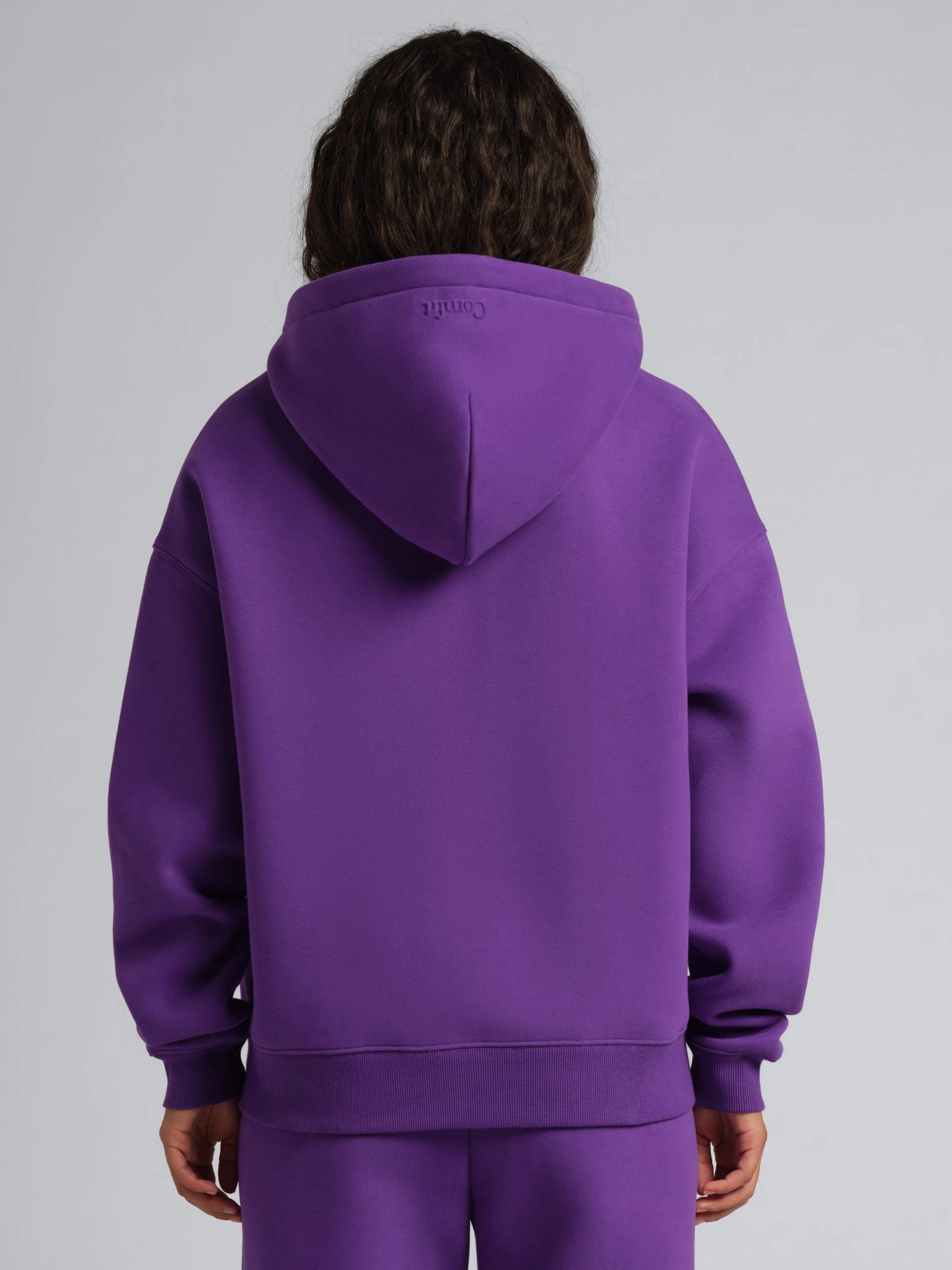 Comfrt Basic Crop Zip Hoodie with CloudTouch Fabric