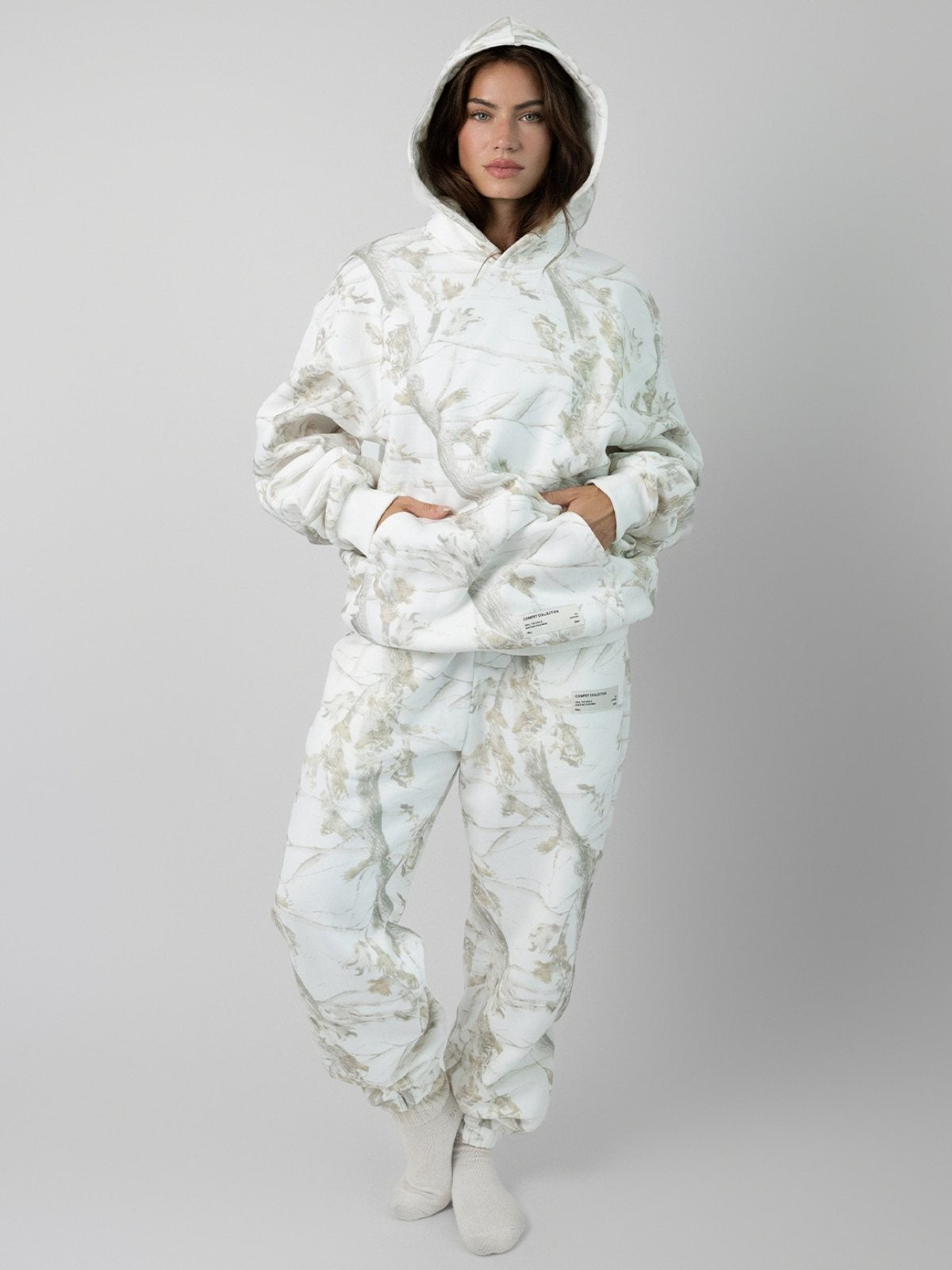Comfrt Camo Hoodie Unisex Heavyweight Soft Oversized Fit