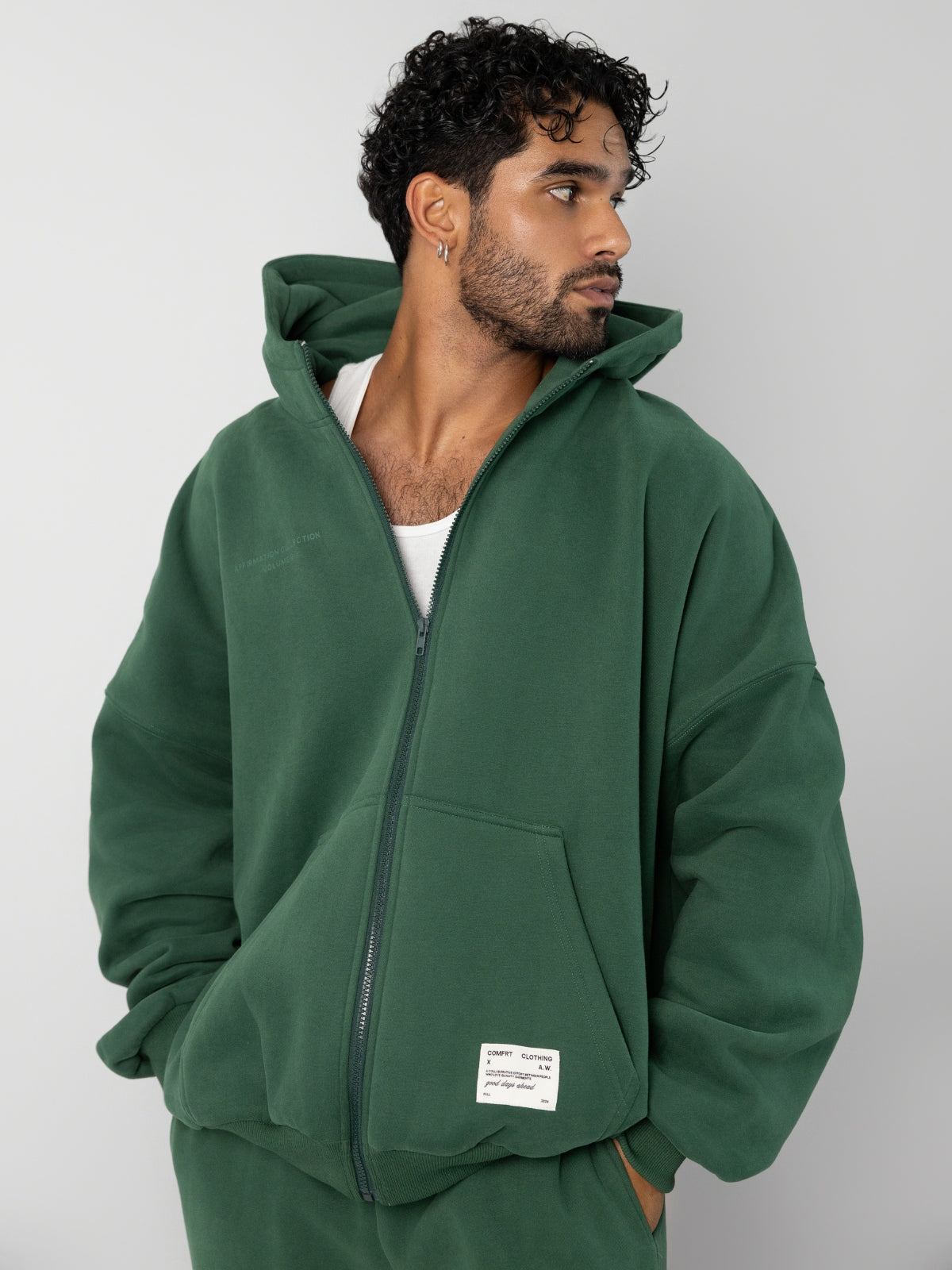 Comfrt Affirmation Zip Hoodie Super Soft Cotton