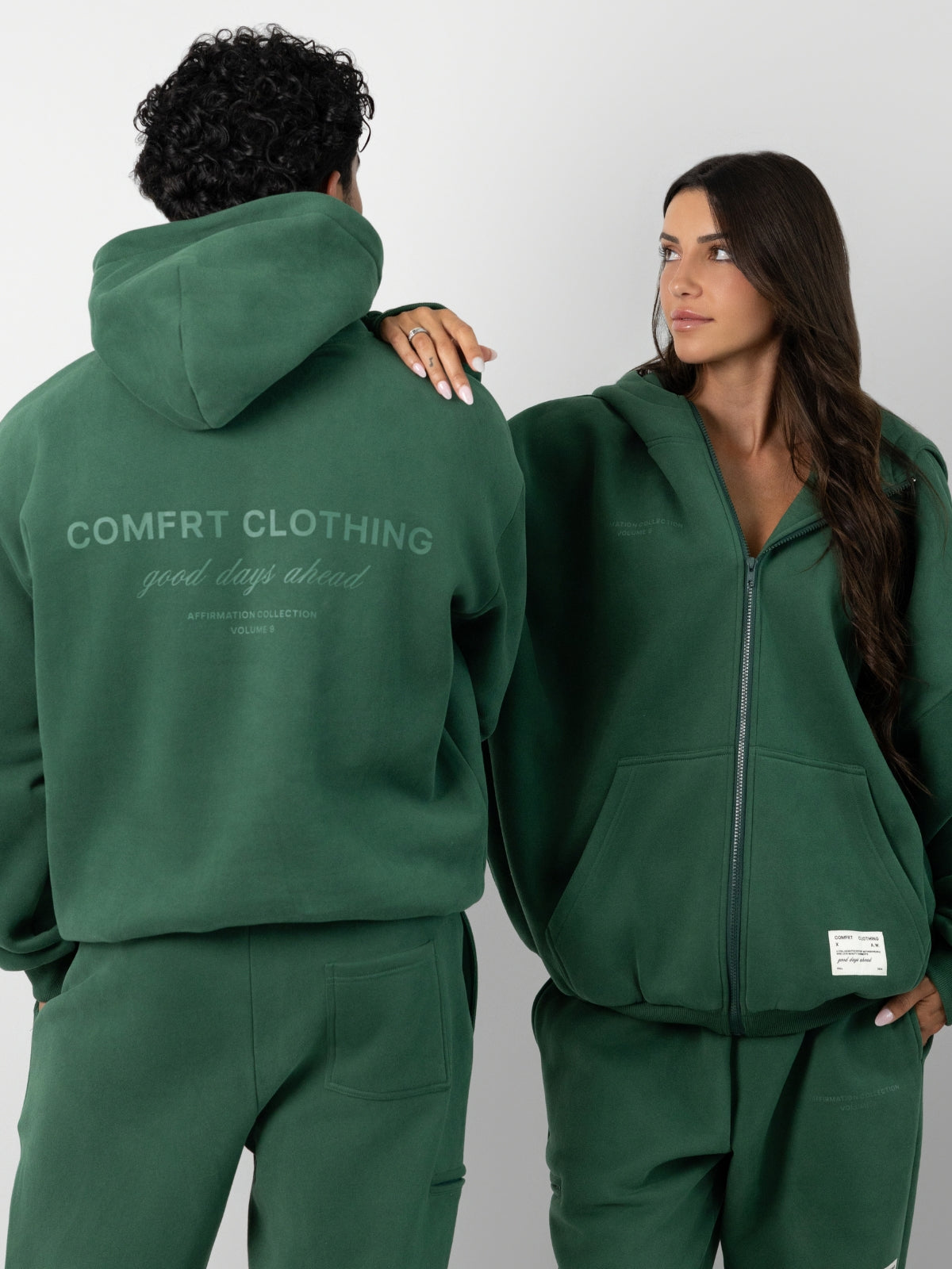 Comfrt Affirmation Zip Hoodie Super Soft Cotton
