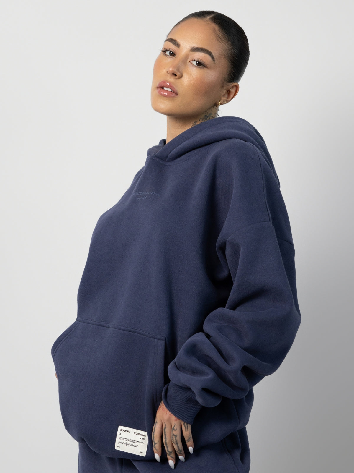 Comfrt Affirmation Hoodie Oversized Unisex Soft Cotton Blend