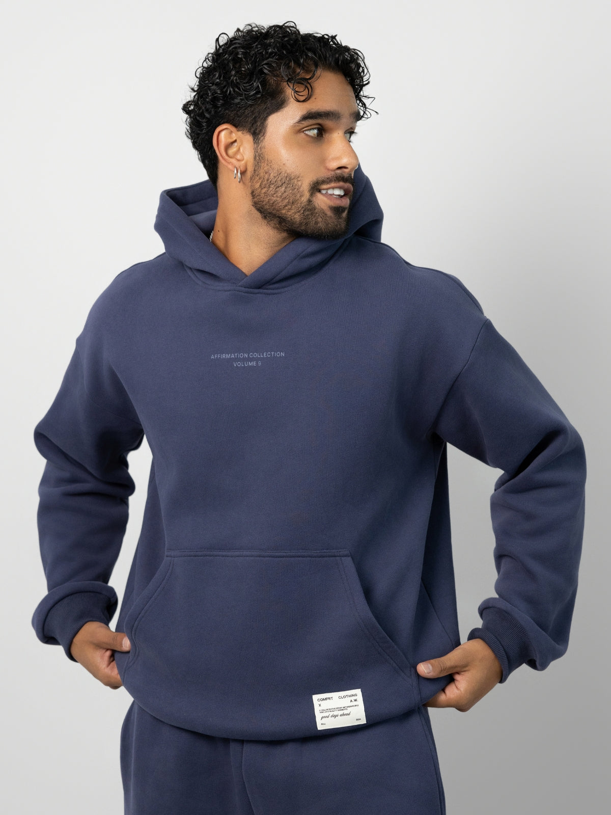 Comfrt Affirmation Hoodie Oversized Unisex Soft Cotton Blend