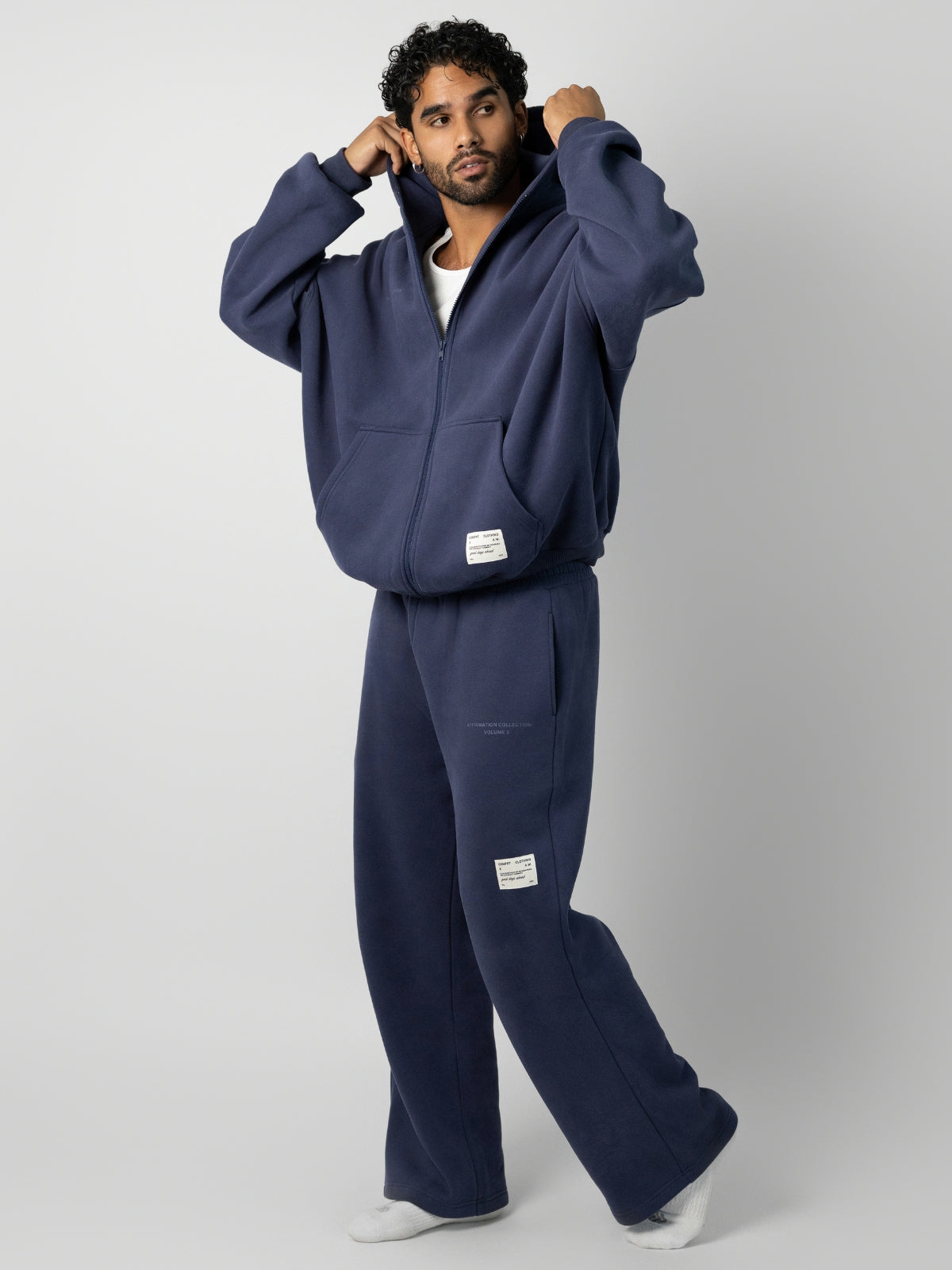 Comfrt Affirmation Zip Hoodie Super Soft Cotton
