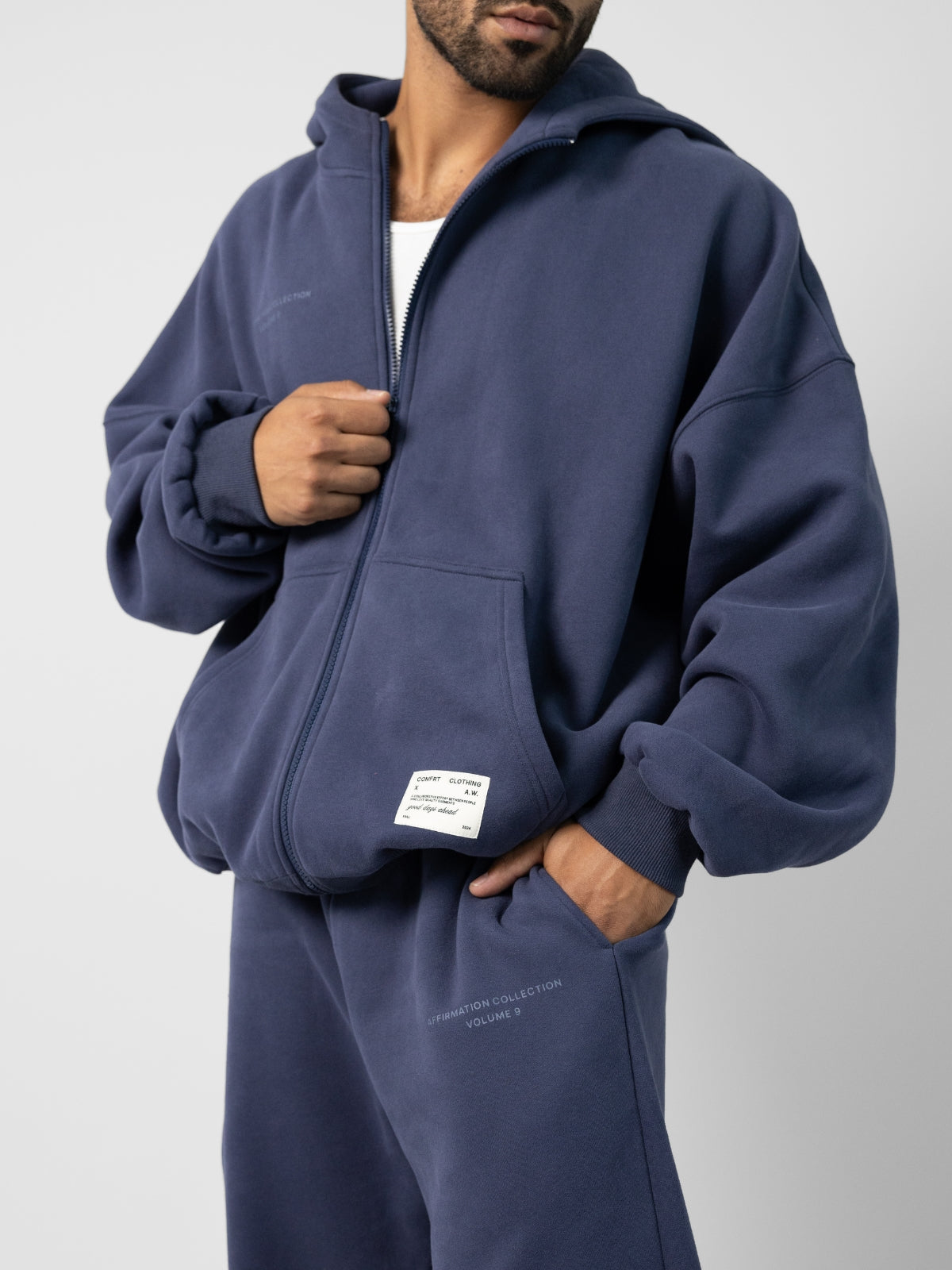 Comfrt Affirmation Zip Hoodie Super Soft Cotton