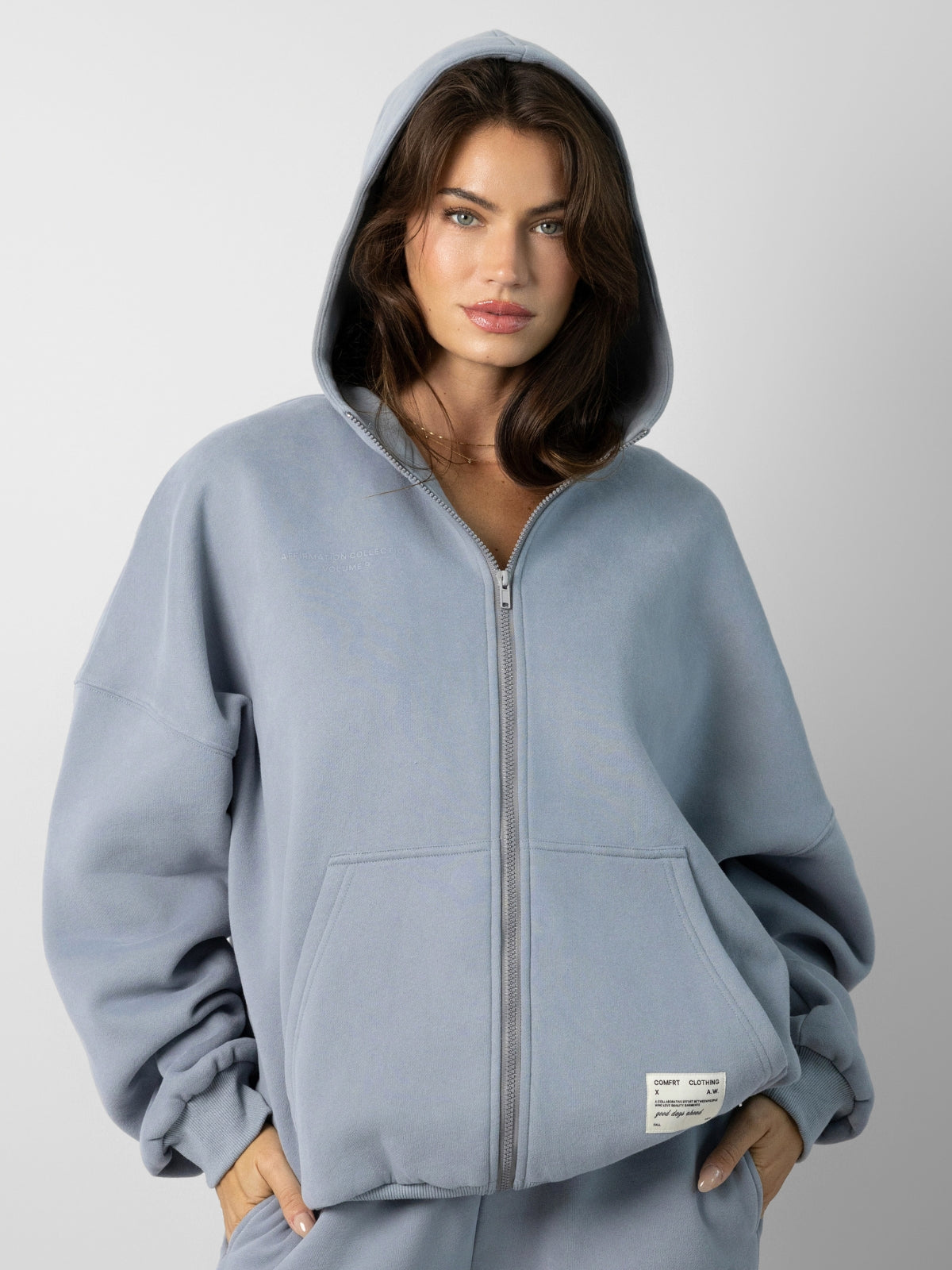 Comfrt Affirmation Zip Hoodie Super Soft Cotton