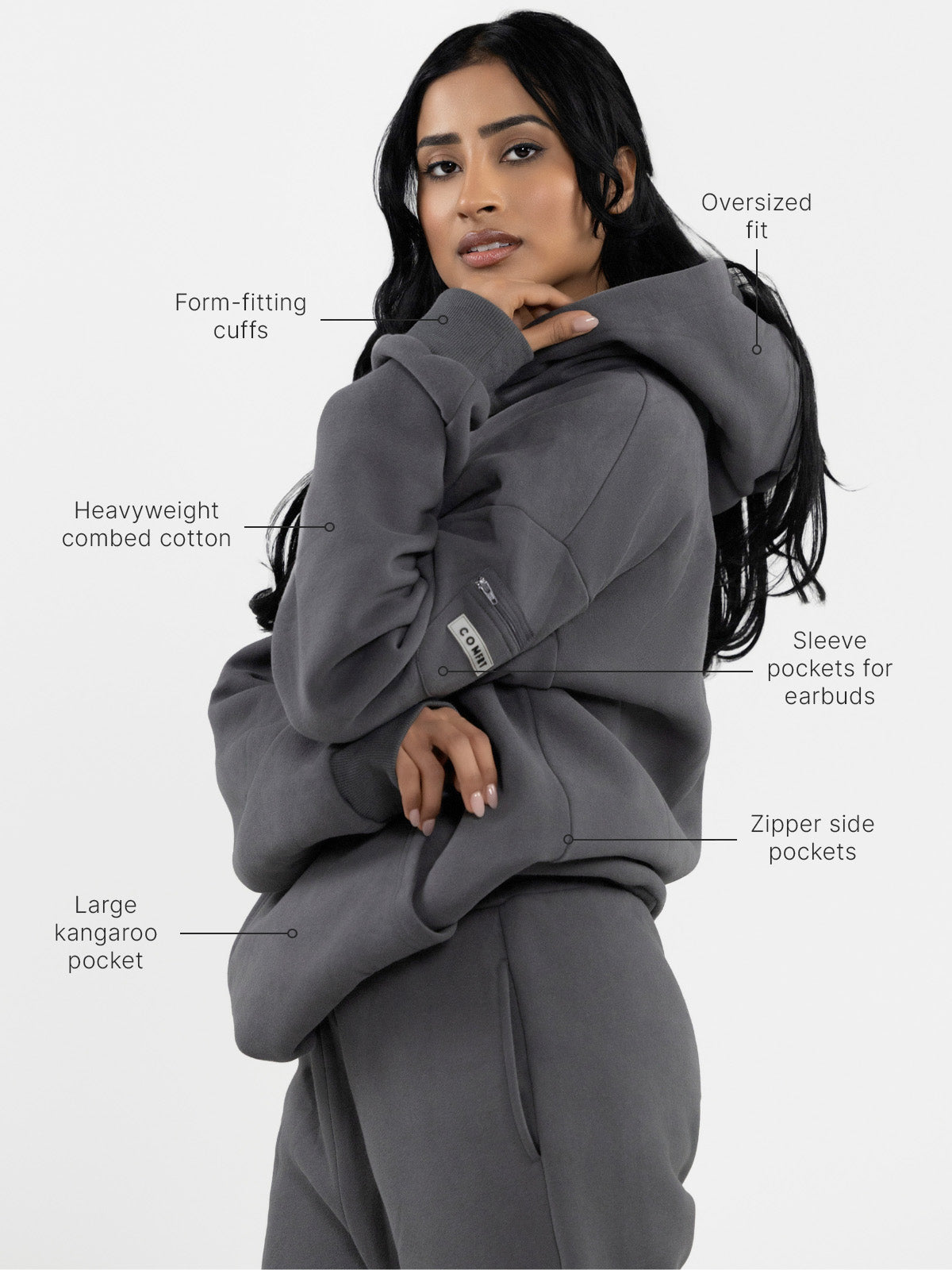 Comfrt Travel Essentials Hoodie Super Soft Cotton Blend Unisex