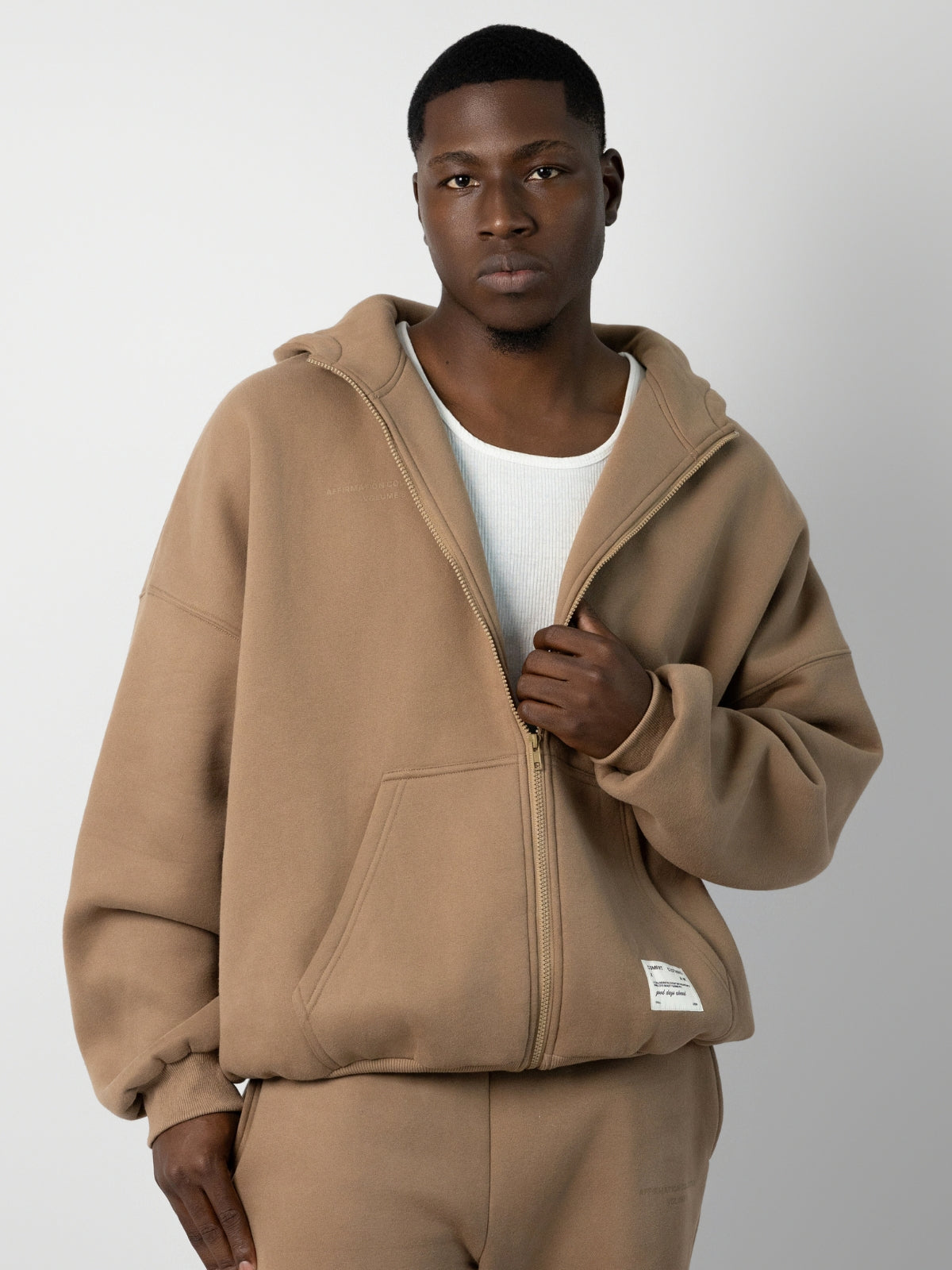 Comfrt Affirmation Zip Hoodie Super Soft Cotton