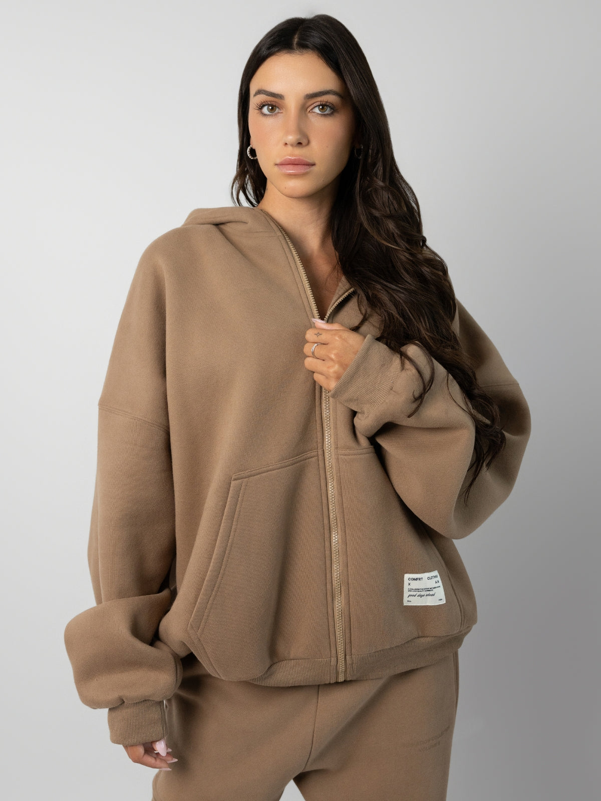 Comfrt Affirmation Zip Hoodie Super Soft Cotton
