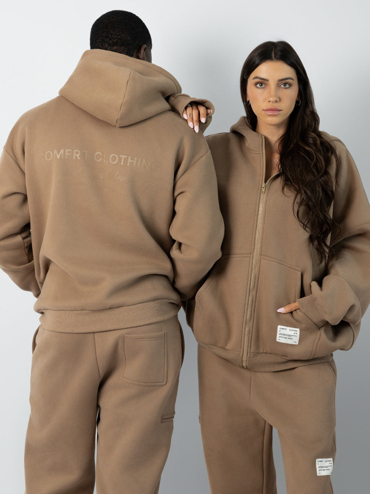 Comfrt Affirmation Zip Hoodie Super Soft Cotton