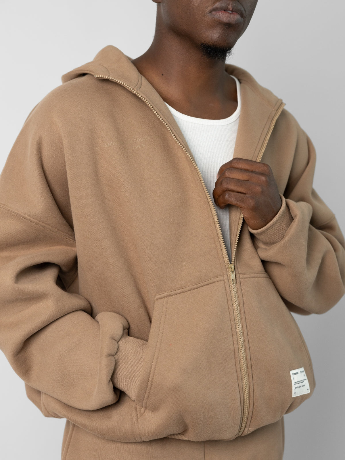 Comfrt Affirmation Zip Hoodie Super Soft Cotton