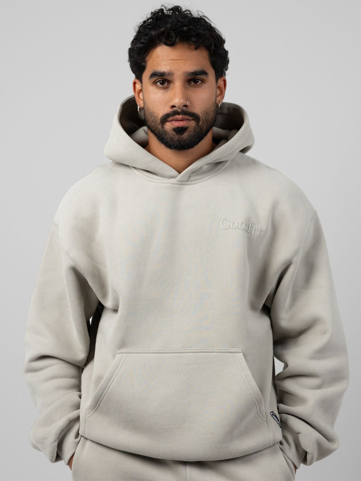 Minimalist Hoodie Oversized Soft Combed Cotton Blend