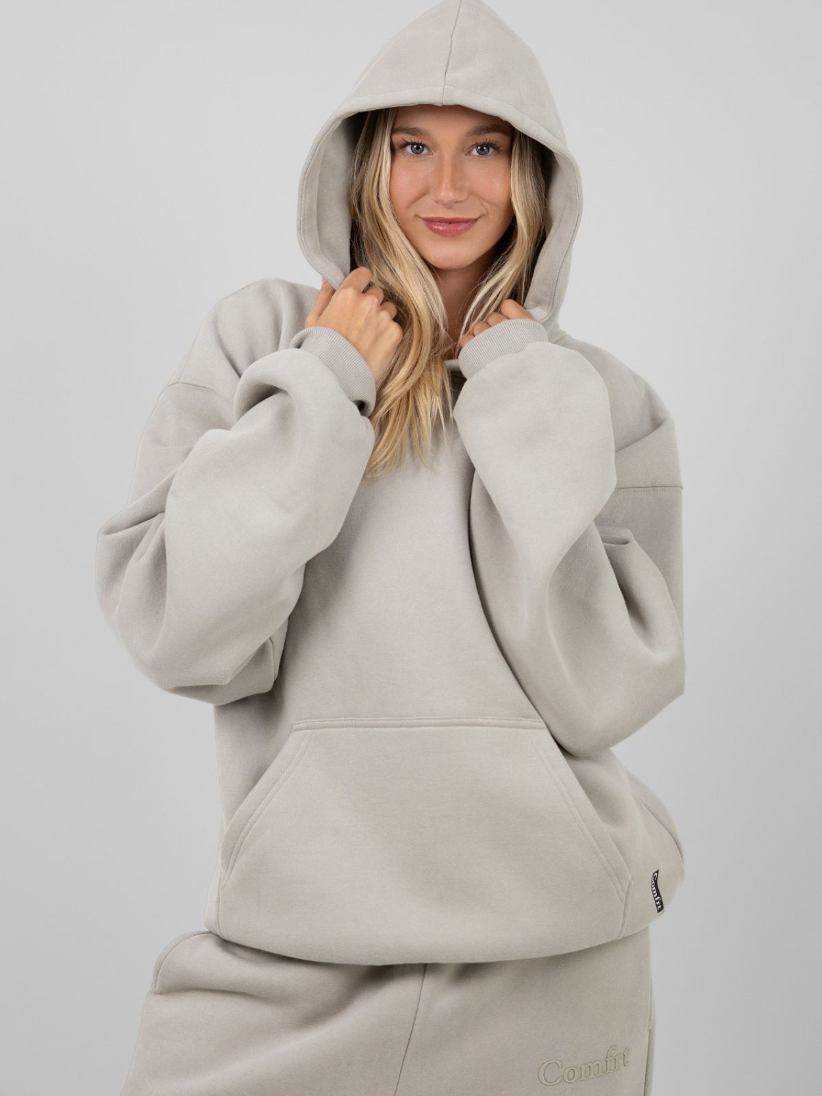 Minimalist Hoodie Oversized Soft Combed Cotton Blend