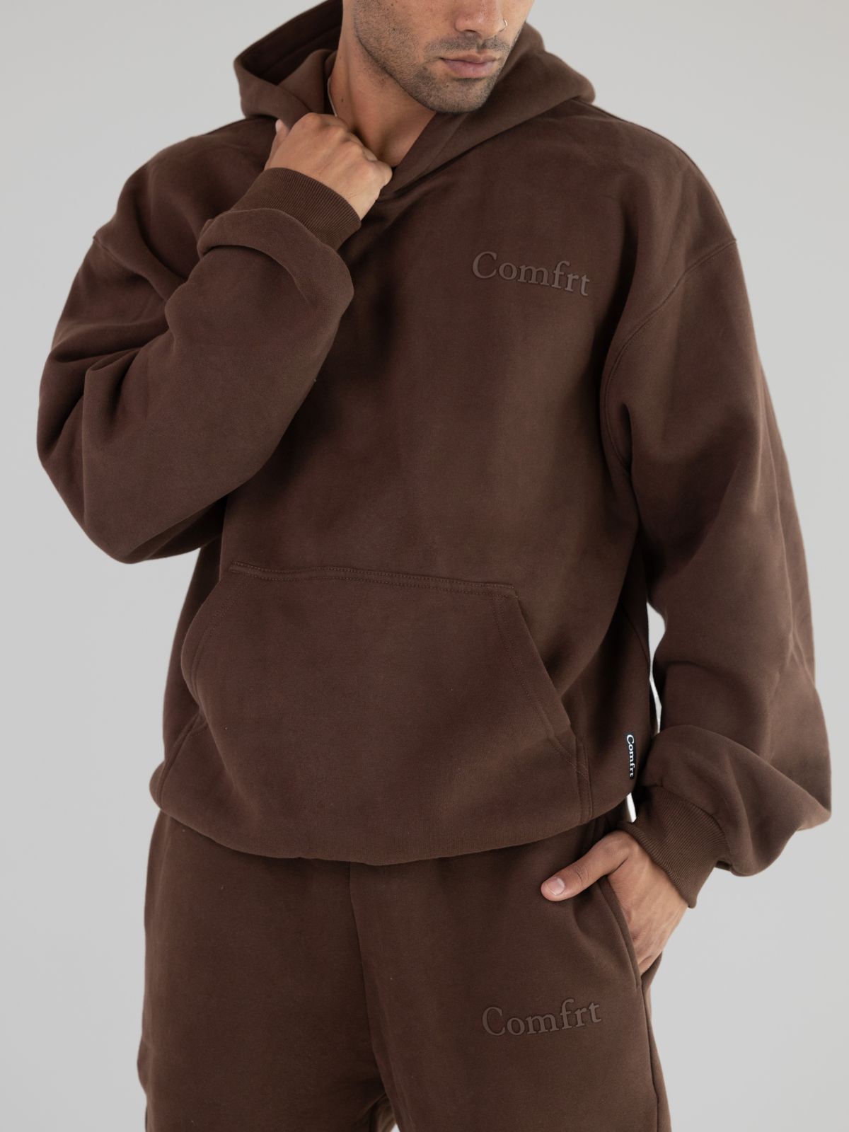 Minimalist Hoodie Oversized Soft Combed Cotton Blend