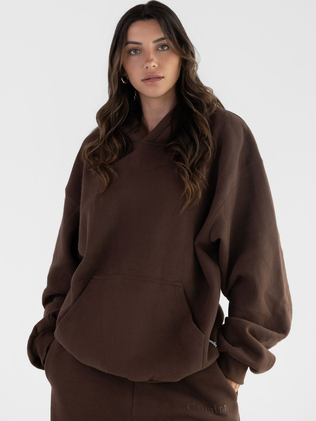 Minimalist Hoodie Oversized Soft Combed Cotton Blend