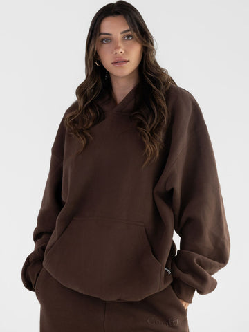 Minimalist Hoodie Oversized Soft Combed Cotton Blend