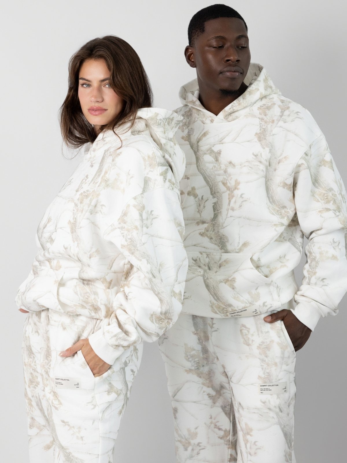 Comfrt Camo Hoodie Unisex Heavyweight Soft Oversized Fit